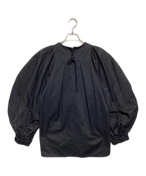 YORI（ヨリ）YORI (ヨリ) ビッグパフスリーブブラウス ブラック サイズ:F 未使用品の古着・服飾アイテム