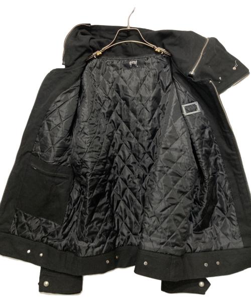 REVENGE（リベンジ）Revenge (リベンジ) MASK HEAVY CANVAS QUILTED ZIP JACKET ブラック サイズ:Mの古着・服飾アイテム