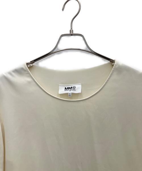 MM6 Maison Margiela（エムエムシックスメゾンマルジェラ）MM6 Maison Margiela (エムエムシックスメゾンマルジェラ) セーラーカラー スリット ロングブラウス アイボリー サイズ:SIZE42の古着・服飾アイテム