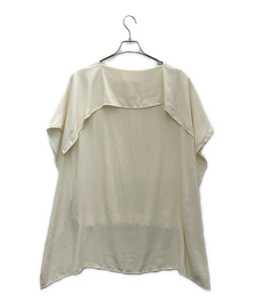 MM6 Maison Margiela（エムエムシックスメゾンマルジェラ）MM6 Maison Margiela (エムエムシックスメゾンマルジェラ) セーラーカラー スリット ロングブラウス アイボリー サイズ:SIZE42の古着・服飾アイテム
