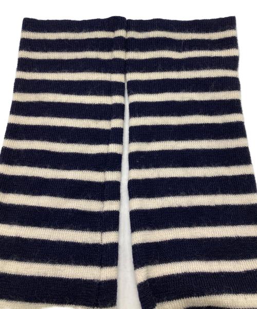 PLAY COMME des GARCONS（プレイコムデギャルソン）PLAY COMME des GARCONS (プレイコムデギャルソン) ウールボーダーニット ホワイト×ブラック サイズ:Mの古着・服飾アイテム