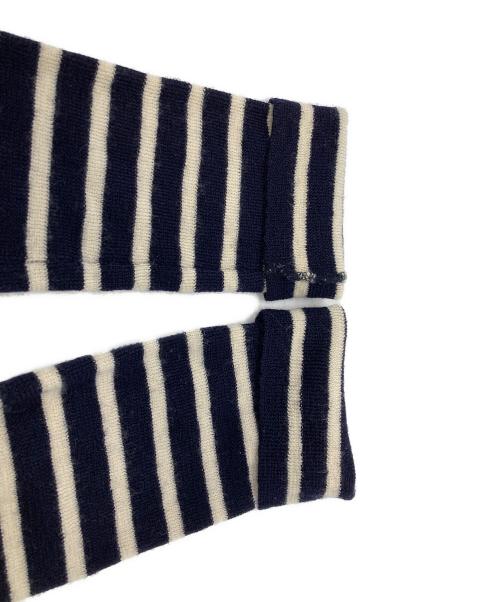 PLAY COMME des GARCONS（プレイコムデギャルソン）PLAY COMME des GARCONS (プレイコムデギャルソン) ウールボーダーニット ホワイト×ブラック サイズ:Mの古着・服飾アイテム