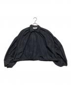 MSGMエムエスジーエム）の古着「バルーンスリーブ クロップドタフタシャツ」｜ブラック