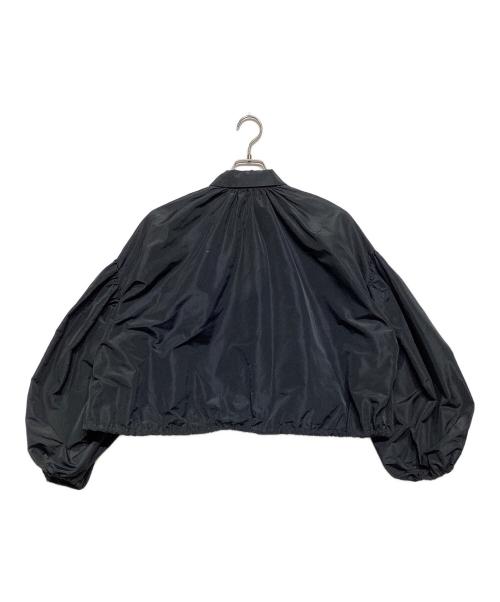 MSGM（エムエスジーエム）MSGM (エムエスジーエム) バルーンスリーブ クロップドタフタシャツ ブラック サイズ:40の古着・服飾アイテム