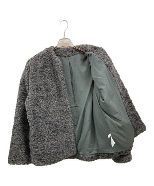 STATE OF MIND（ステートオブマインド）STATE OF MIND (ステートオブマインド) boa short coat/ステートオブマインド チャコールグレー サイズ:Ｍの古着・服飾アイテム