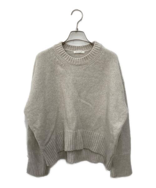 GALERIE VIE（ギャルリーヴィー）GALERIE VIE (ギャルリーヴィー) ファインウールクルーネックプルオーバー ライトグレー サイズ:Ｓの古着・服飾アイテム