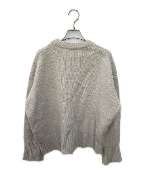 GALERIE VIE（ギャルリーヴィー）GALERIE VIE (ギャルリーヴィー) ファインウールクルーネックプルオーバー ライトグレー サイズ:Ｓの古着・服飾アイテム