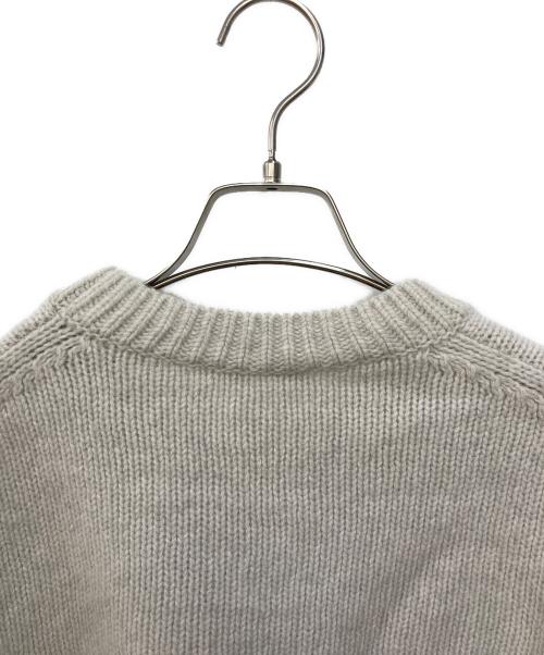 GALERIE VIE（ギャルリーヴィー）GALERIE VIE (ギャルリーヴィー) ファインウールクルーネックプルオーバー ライトグレー サイズ:Ｓの古着・服飾アイテム