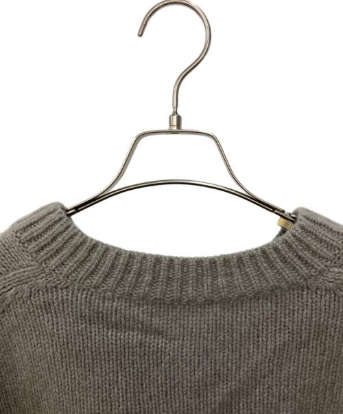 GALERIE VIE（ギャルリーヴィー）GALERIE VIE (ギャルリーヴィー) ファインウールVネックプルオーバーニット ブラウン サイズ:Ｓの古着・服飾アイテム