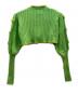 holiday (ホリデー) RIBBON CROPPED KNIT CARDIGAN グリーン サイズ:フリー：8000円