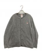 DANTONダントン）の古着「FLEECE COLLARLESS JACKET」｜グレー