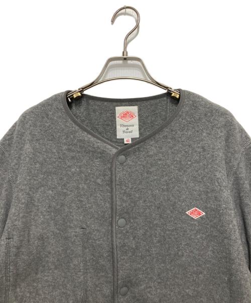 DANTON（ダントン）DANTON (ダントン) FLEECE COLLARLESS JACKET グレー サイズ:SIZE 42の古着・服飾アイテム