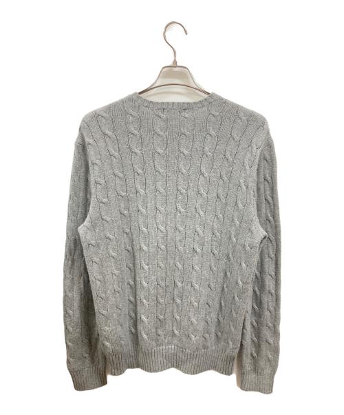 POLO RALPH LAUREN（ポロ・ラルフローレン）POLO RALPH LAUREN (ポロ・ラルフローレン) ケーブルニット　ポロ・ラルフローレン グレー サイズ:Ｍの古着・服飾アイテム