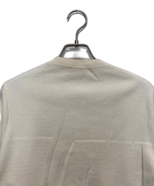 CABAN（キャバン）CABaN (キャバン) コットンカシミヤクルーネックカーディガン アイボリー サイズ:XSの古着・服飾アイテム