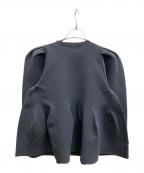 machattマチャット）の古着「ホールガーメントタックスリーブニット」｜グレー