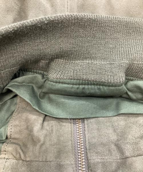POLO RALPH LAUREN（ポロ・ラルフローレン）POLO RALPH LAUREN (ポロ・ラルフローレン) スウェードブルゾン　ポロ・ラルフローレン カーキ サイズ:Ｍの古着・服飾アイテム