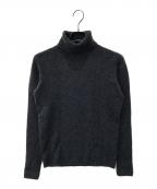 Zanoneザノーネ）の古着「ラムウールハイゲージリブタートルネックニット　811941 ZY286」｜グレー