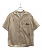 Tribu-To for LA BOUCLEトリビュート フォー ラ・ブークル）の古着「プリミティブマン＆ディアー シャツ」｜ベージュ