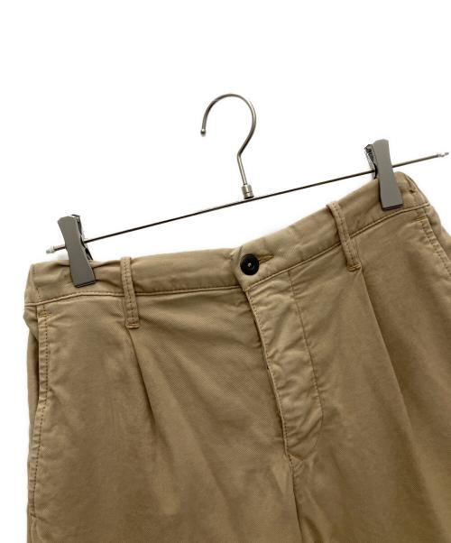 INCOTEX（インコテックス）INCOTEX (インコテックス) コットンストレッチサテン1Pテーパードパンツ ベージュ サイズ:73．5cm（W29）の古着・服飾アイテム