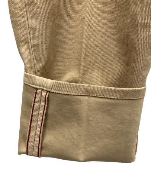 INCOTEX（インコテックス）INCOTEX (インコテックス) コットンストレッチサテン1Pテーパードパンツ ベージュ サイズ:73．5cm（W29）の古着・服飾アイテム