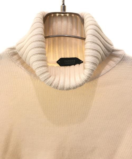Zanone（ザノーネ）Zanone (ザノーネ) ミドルゲージタートルネックニット　810005-Z0229 ホワイト サイズ:44の古着・服飾アイテム