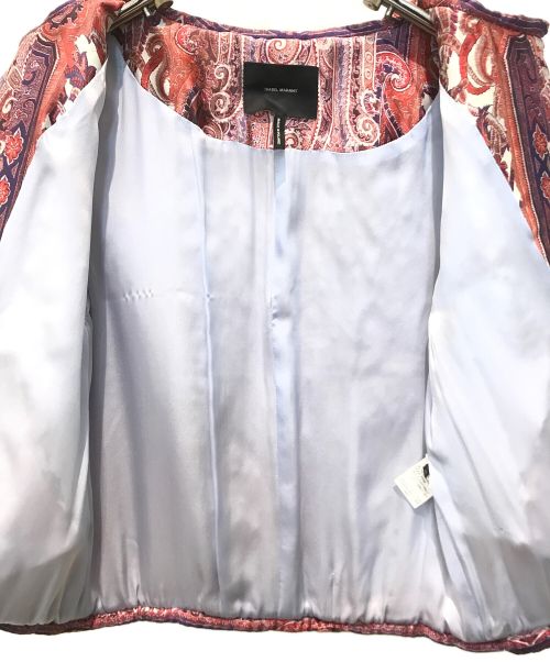 ISABEL MARANT（イザベルマラン）ISABEL MARANT (イザベルマラン) ノーカラー中綿ジャケット マルチカラー サイズ:34の古着・服飾アイテム