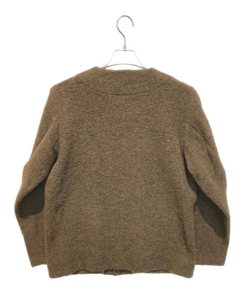 JACKMAN（ジャックマン）jackman (ジャックマン) Wool Collarless Jacket ブラウン サイズ:Mの古着・服飾アイテム