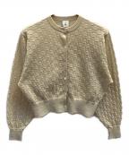 6(ROKU) BEAUTY&YOUTHロク ビューティーアンドユース）の古着「スクエア カーディガン」｜ベージュ