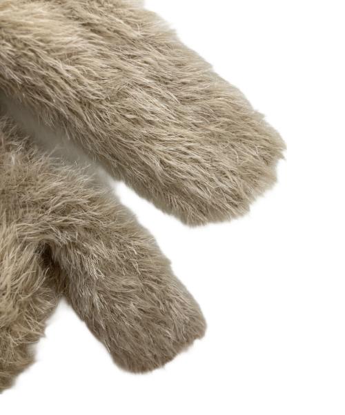 la belle etude（ラベルエチュード）la belle Etude (ラベルエチュード) フェザーヤーンリラックス2wayカーディガン ベージュ サイズ:FREEの古着・服飾アイテム