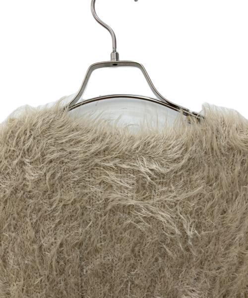 la belle etude（ラベルエチュード）la belle Etude (ラベルエチュード) フェザーヤーンリラックス2wayカーディガン ベージュ サイズ:FREEの古着・服飾アイテム