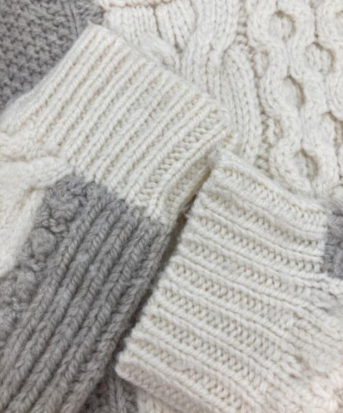 Venit（ヴェニット）Venit (ヴェニット) ケーブルニット ホワイト サイズ:38の古着・服飾アイテム