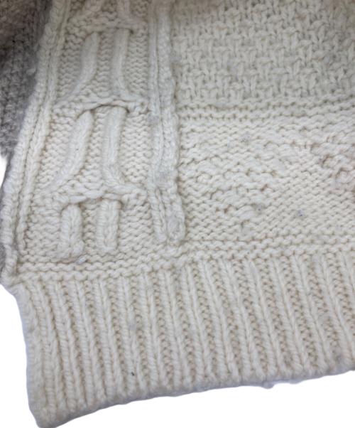 Venit（ヴェニット）Venit (ヴェニット) ケーブルニット ホワイト サイズ:38の古着・服飾アイテム