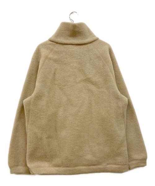 YAECA（ヤエカ）YAECA (ヤエカ) ウールスタンドネックプルオーバー ベージュ サイズ:Mの古着・服飾アイテム