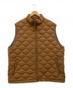 DAIWA PIER39ダイワ ピア39）の古着「TECH QUILT STAND COLLAR LINER VEST」｜ブラウン