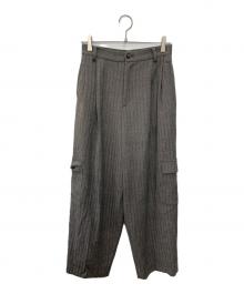 BEAUTY&YOUTH（ビューティーアンドユース）の古着「ヘリンボーンカーゴパンツ」｜ブラック