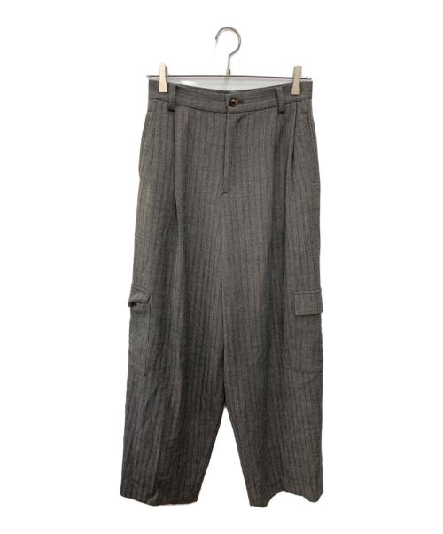 BEAUTY&YOUTH（ビューティーアンドユース）BEAUTY&YOUTH (ビューティーアンドユース) ヘリンボーンカーゴパンツ ブラック サイズ:Ｍの古着・服飾アイテム