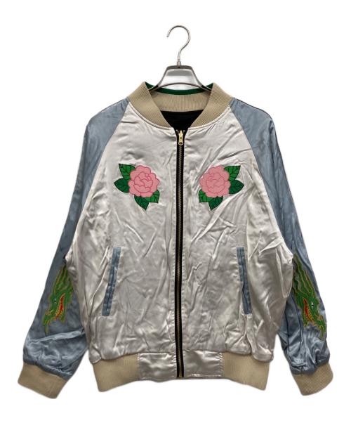 ALLY & DIA（アリーアンドダイア）ALLY & DIA (アリーアンドダイア) REVERSIBLE SOUVENIR JACKET ブラック×ライトグレー サイズ:Mの古着・服飾アイテム