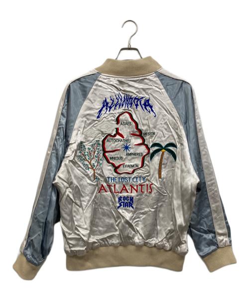 ALLY & DIA（アリーアンドダイア）ALLY & DIA (アリーアンドダイア) REVERSIBLE SOUVENIR JACKET ブラック×ライトグレー サイズ:Mの古着・服飾アイテム