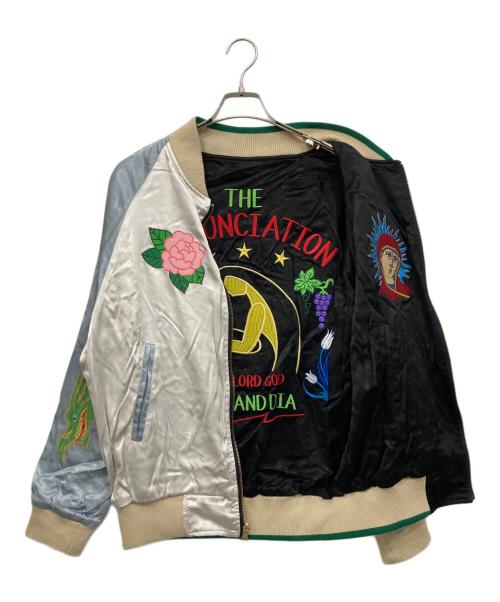 ALLY & DIA（アリーアンドダイア）ALLY & DIA (アリーアンドダイア) REVERSIBLE SOUVENIR JACKET ブラック×ライトグレー サイズ:Mの古着・服飾アイテム