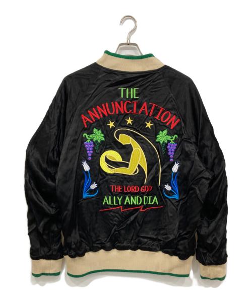 ALLY & DIA（アリーアンドダイア）ALLY & DIA (アリーアンドダイア) REVERSIBLE SOUVENIR JACKET ブラック×ライトグレー サイズ:Mの古着・服飾アイテム