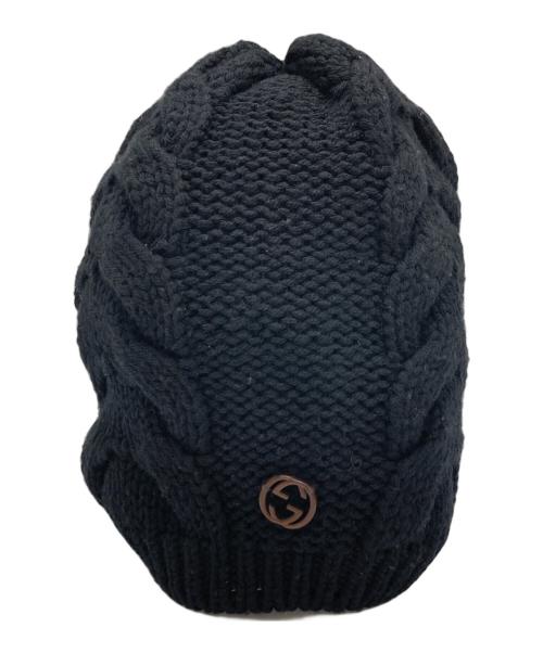 GUCCI（グッチ）GUCCI (グッチ) ニット帽 ブラック サイズ:Mの古着・服飾アイテム