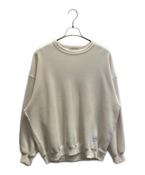 COOTIE PRODUCTIONS（クーティープロダクツ）COOTIE PRODUCTIONS (クーティープロダクツ) N/C Waffle Crew アイボリー サイズ:Мの古着・服飾アイテム