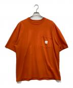 COOTIE PRODUCTIONSクーティープロダクツ）の古着「Garment Dyed Error Fit S/S Tee」｜オレンジ