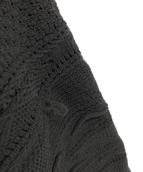 COOTIE PRODUCTIONS（クーティープロダクツ）COOTIE PRODUCTIONS (クーティープロダクツ) 3D Jacquard Solotex Knit Cardigan　3Dニットカーディガン ブラック サイズ:Ｓの古着・服飾アイテム