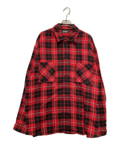 ROTTWEILER（ロットワイラー）ROTTWEILER (ロットワイラー) R9 CHECK OPENCOLLAR SHIRT レッド サイズ:Mの古着・服飾アイテム