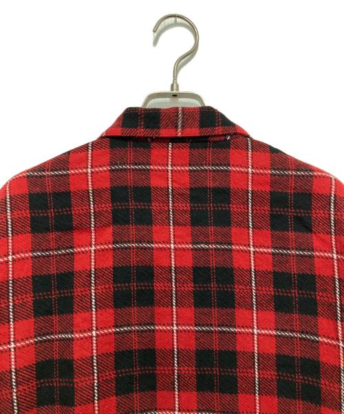 ROTTWEILER（ロットワイラー）ROTTWEILER (ロットワイラー) R9 CHECK OPENCOLLAR SHIRT レッド サイズ:Mの古着・服飾アイテム