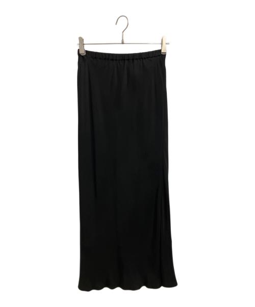 FRAMeWORK（フレームワーク）FRAMeWORK (フレームワーク) シルキーキュプラバイアススカート ブラック サイズ:38の古着・服飾アイテム