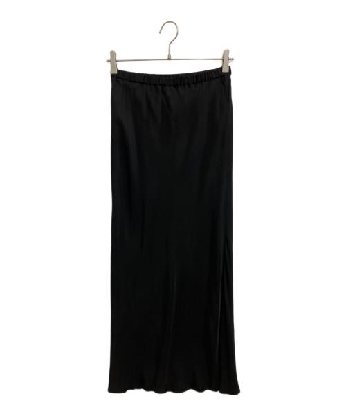FRAMeWORK（フレームワーク）FRAMeWORK (フレームワーク) シルキーキュプラバイアススカート ブラック サイズ:38の古着・服飾アイテム