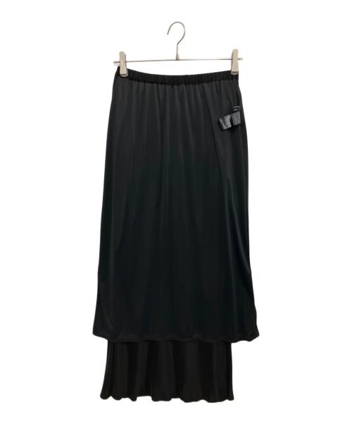 FRAMeWORK（フレームワーク）FRAMeWORK (フレームワーク) シルキーキュプラバイアススカート ブラック サイズ:38の古着・服飾アイテム