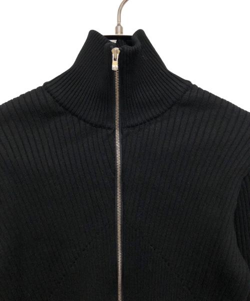 LIVINGTONE（リヴィントーン）LIVINGTONE (リヴィントーン) DOLK ZIPPER FLY HIGH NECK KNIT ブラック サイズ:Fの古着・服飾アイテム